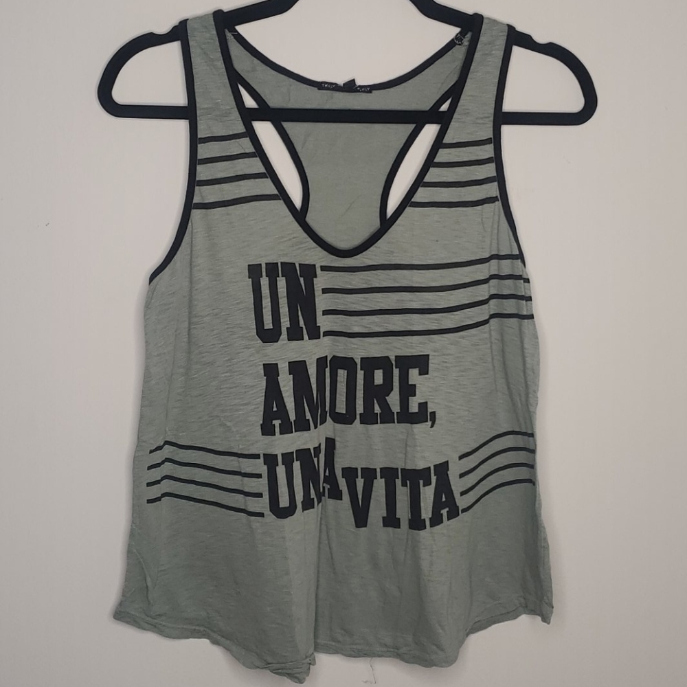 Green tank top